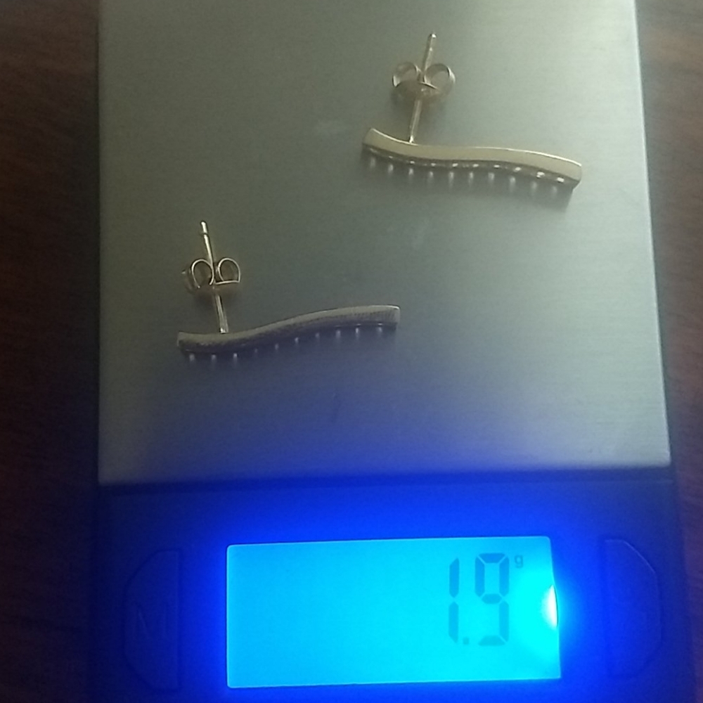 14k stamped citrine earrings